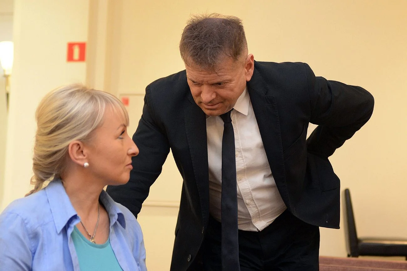 Krzysztof Rutkowski i Iwona Wieczorek (matka).