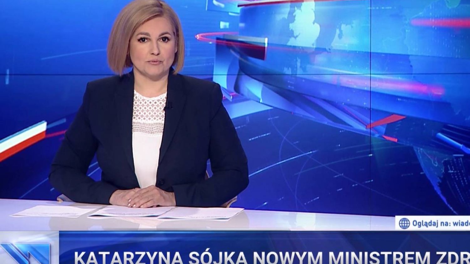 "Wiadomości" TVP poinformowały o dymisji Niedzielskiego