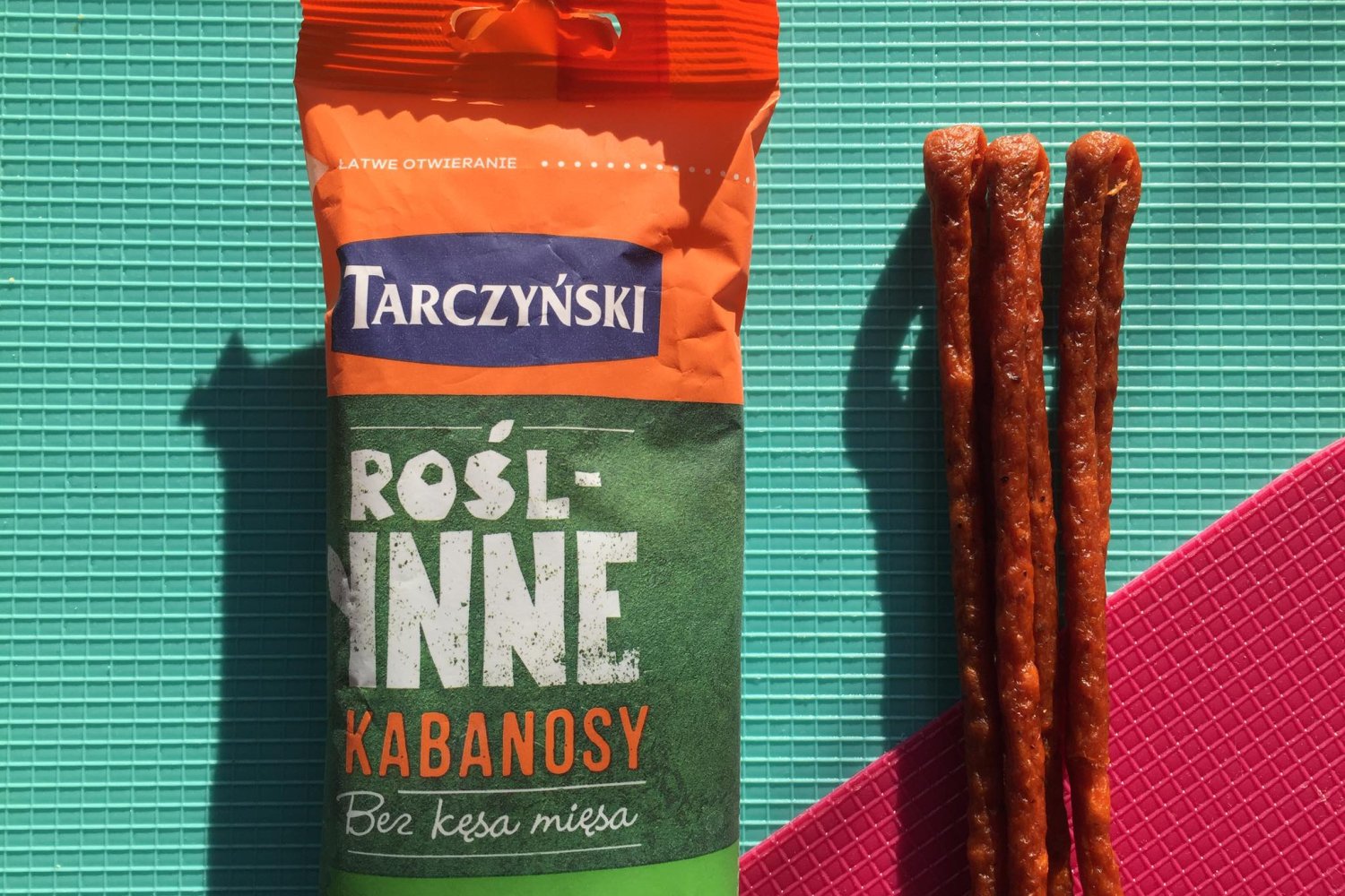 Wegańskie kabanosy marki Tarczyński