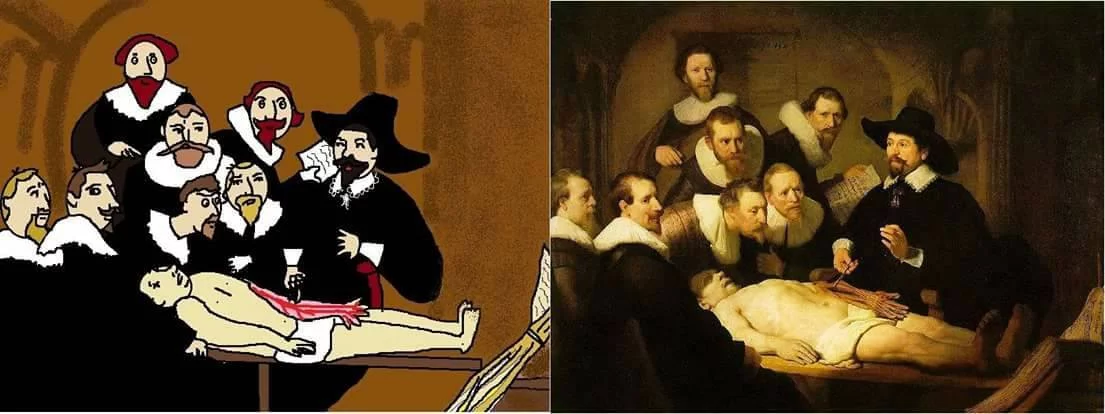 Niektóre prace mają wręcz komiksowy styl