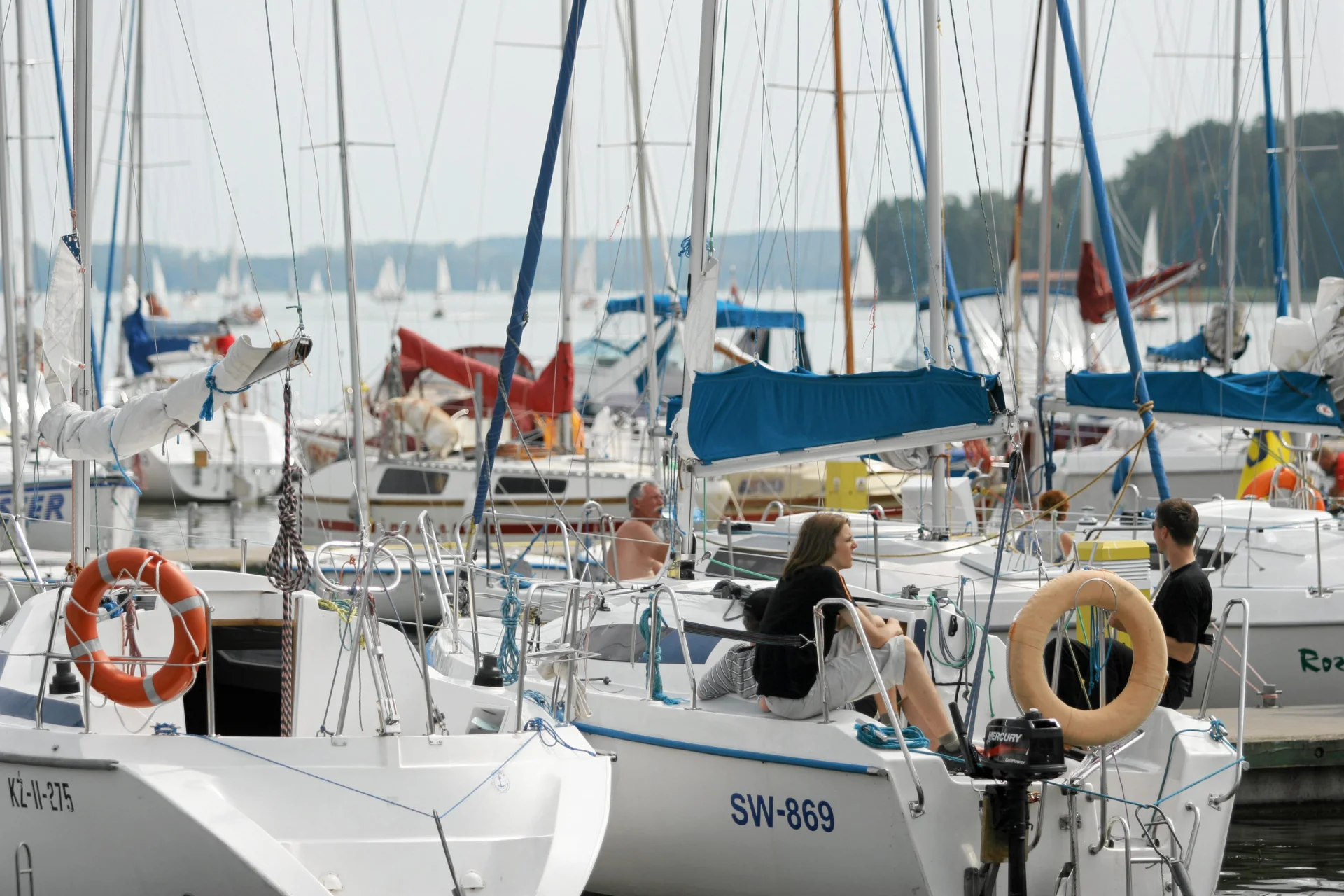 Mikołajki -port żeglarski.