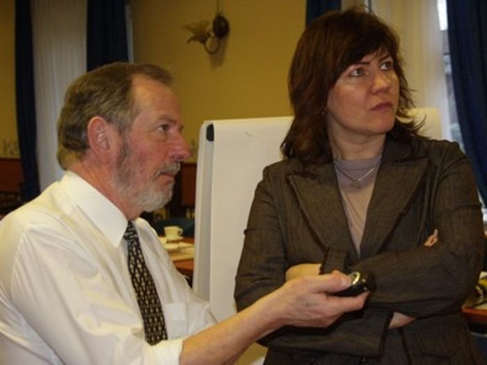 Dr Iwona Pawliczka, z prawej, polska badaczka morświnów, koordynatorka SAMBAH w Polsce.