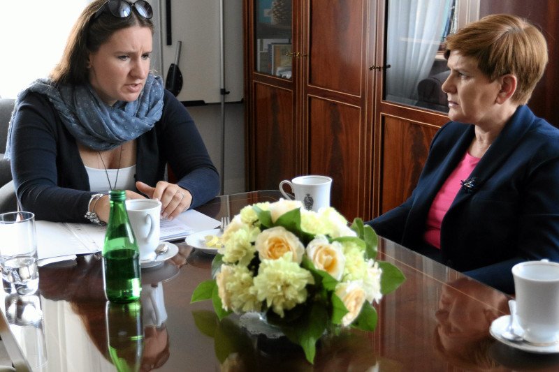 Spotkanie z Beatą Szydło jeszcze podczas kampanii wyborczej