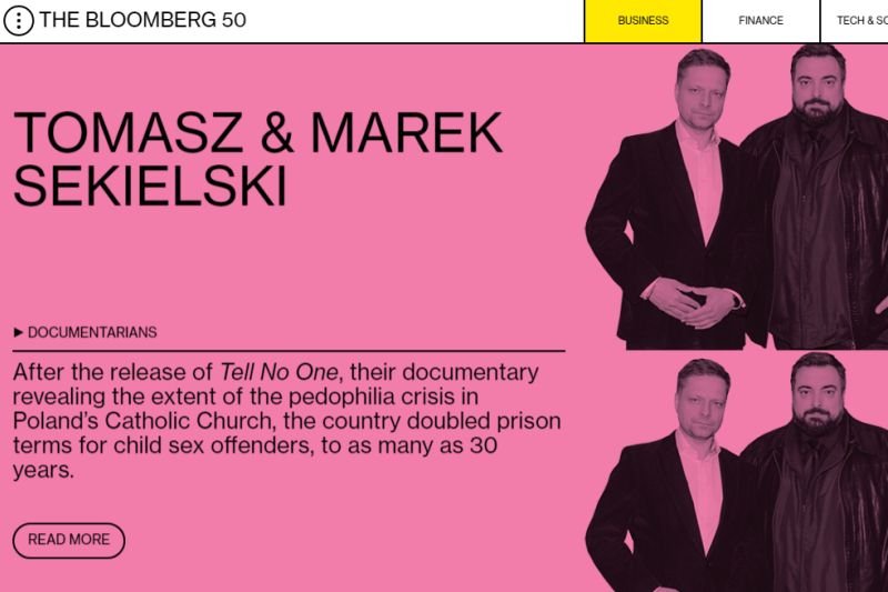 Bracia Tomasz i Marek Sekielscy znaleźli się w 50-tce Bloomberga w 2019 roku.