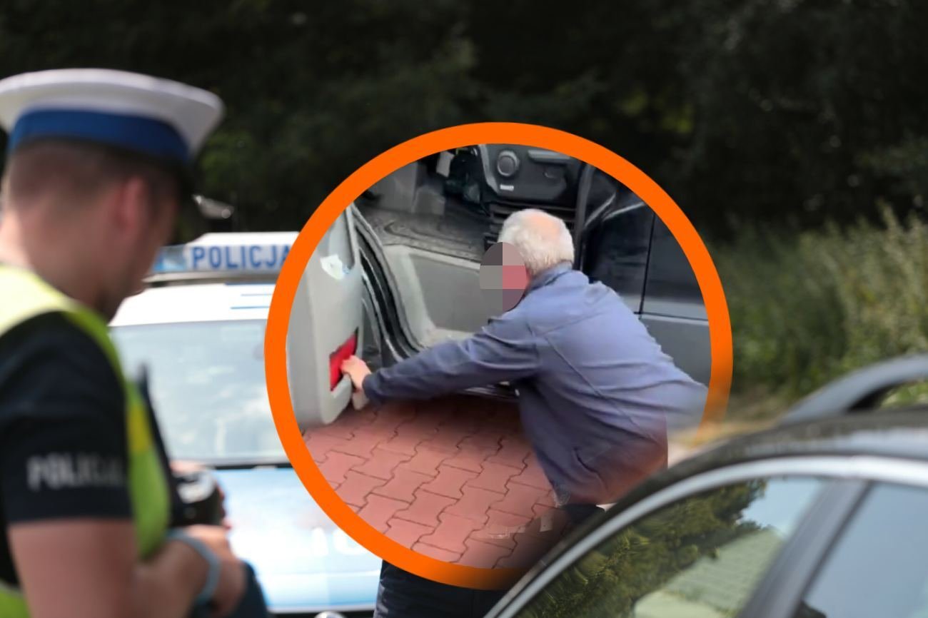 Kompletnie pijany kierowca czołgał się do auta. Znamy szczegóły zajścia.