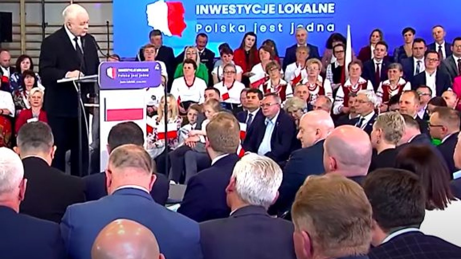 Jarosław Kaczyński w Janowie Lubelskim opowiedział o widzach "pewnej telewizji"