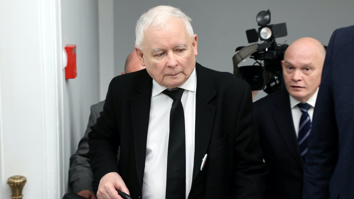 Jarosław Kaczyński podczas posiedzenia Sejmu (16.01.2024).
