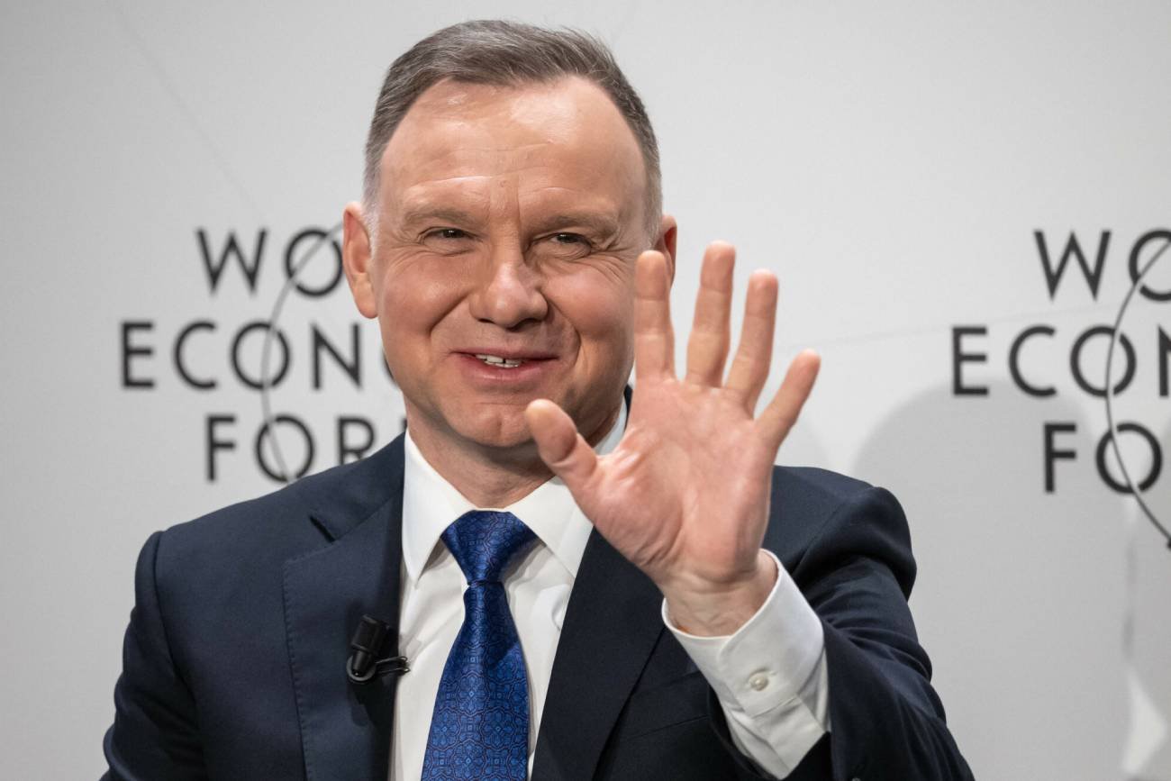 Andrzej Duda w Davos