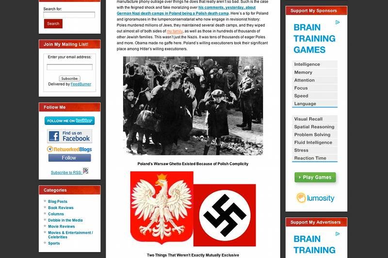 Blog Debbie Schlussel