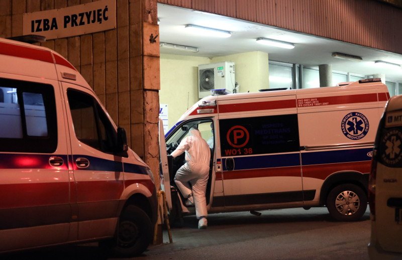 Izba Przyjęć warszawskiego szpitala przy ul. Banacha.