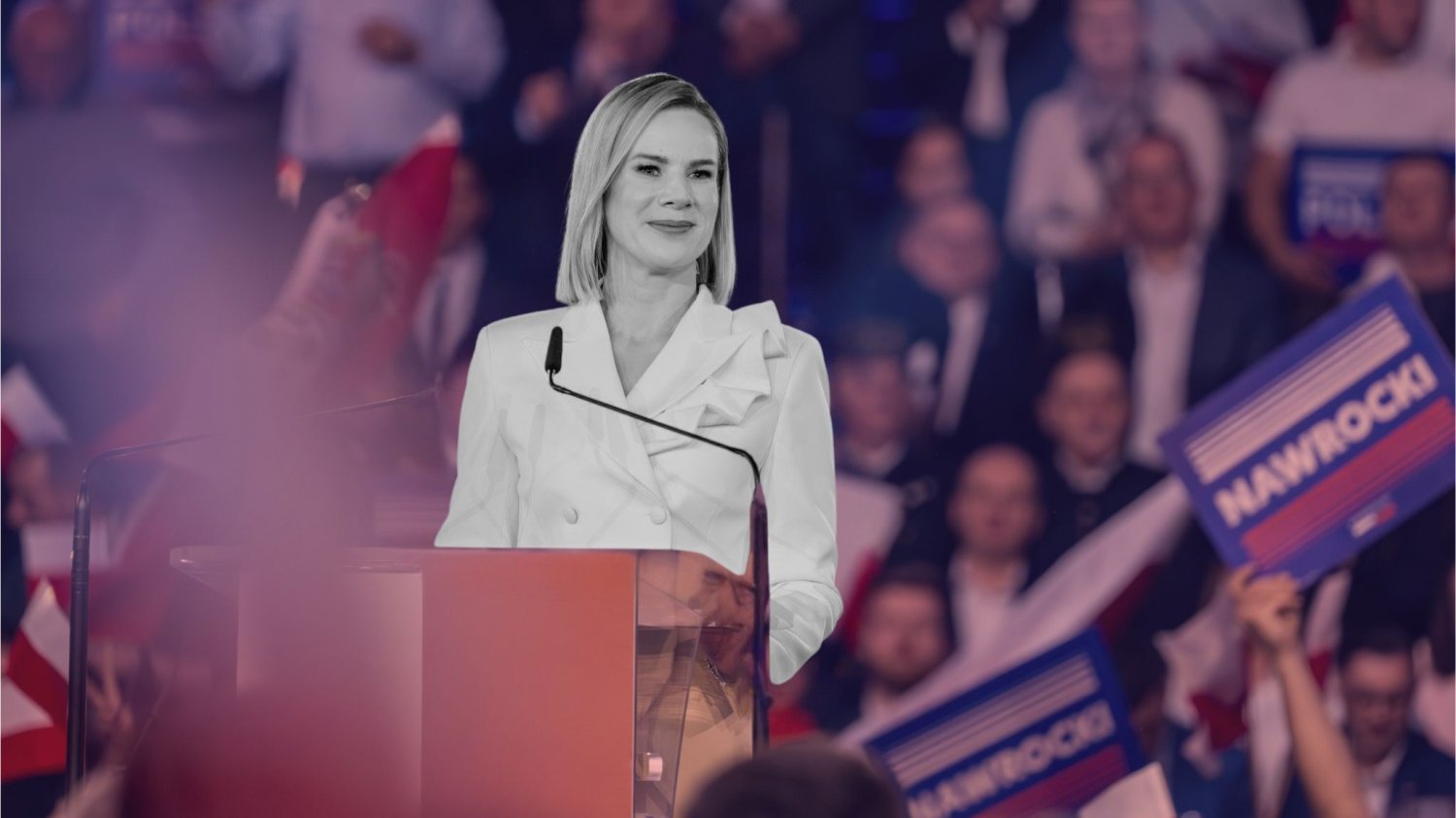 Marta Nawrocka, żona prezydenta Karola Nawrockiego Marta Nawrocka na konwencji