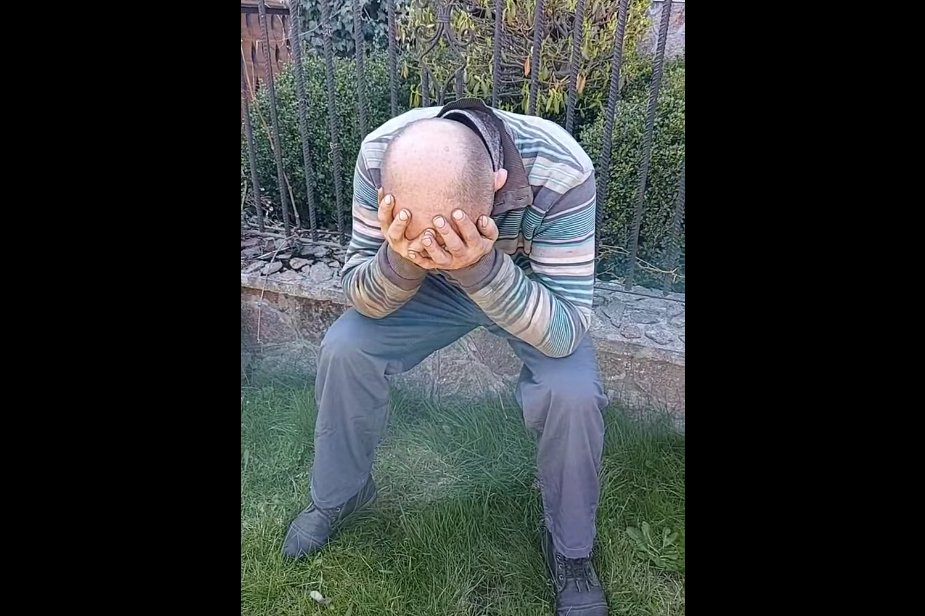 Zrzut ekranu z "zatrzymania" Antoniego P. przez Łowców pedofilów