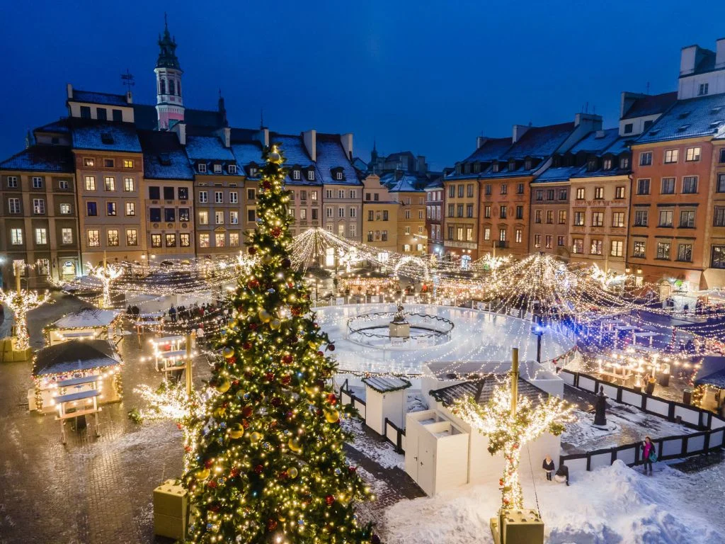 Świąteczne miejsca w Warszawie.