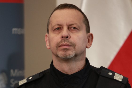 Komendant warszawskiej policji Paweł Dobrodziej.