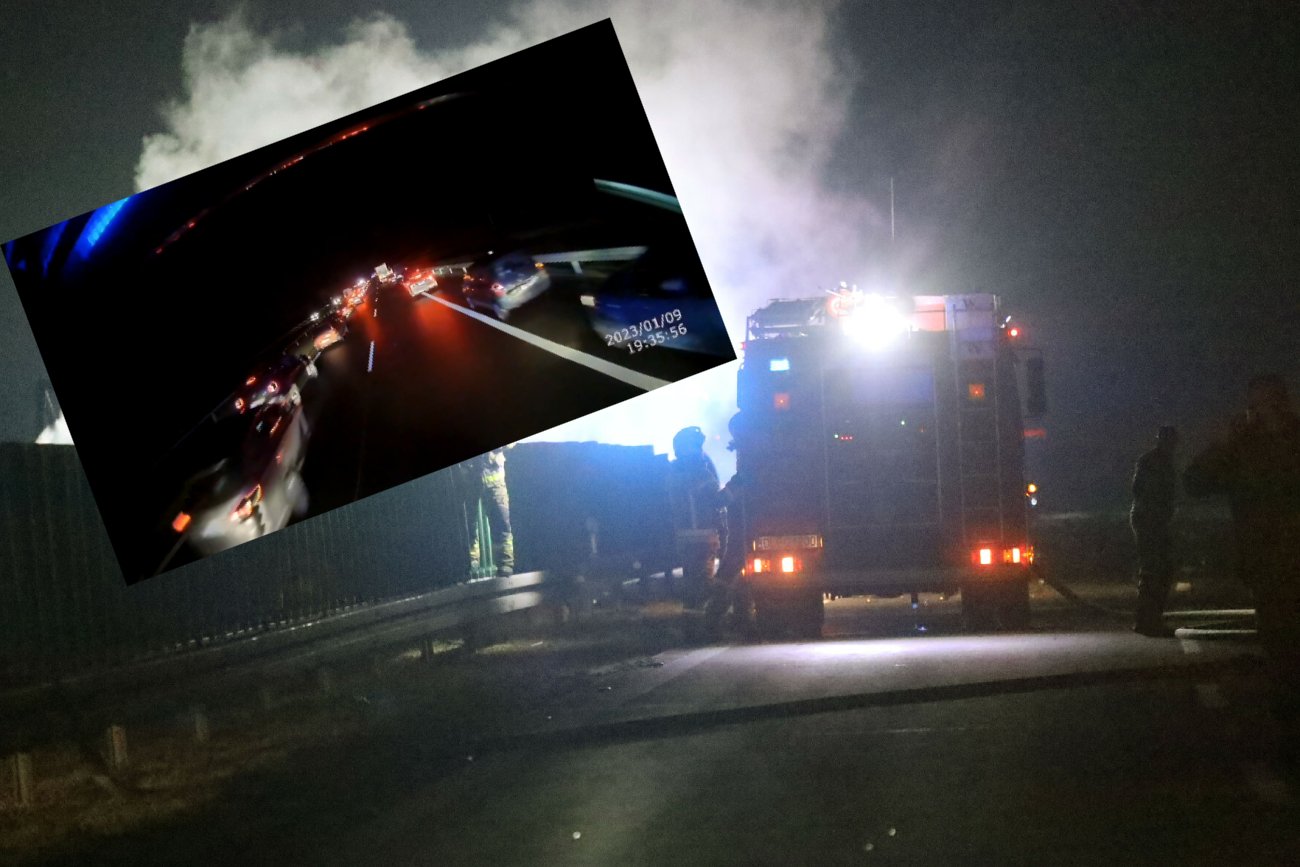 Strażacy dziękują kierowcom za korytarz życia. "Ładnie Wam to wyszło"