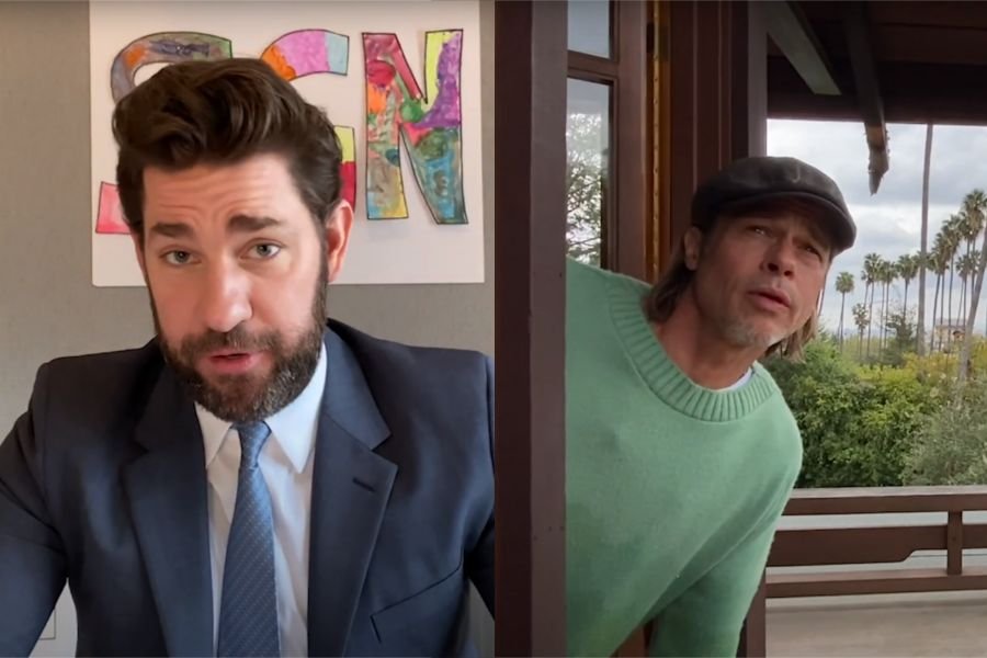 W programie Johna Krasinskiego pojawił się Brad Pitt