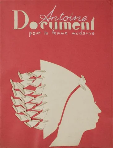 Projekt okładki pisma Antoine Document, 1932-37; gwasz, karton 34x26