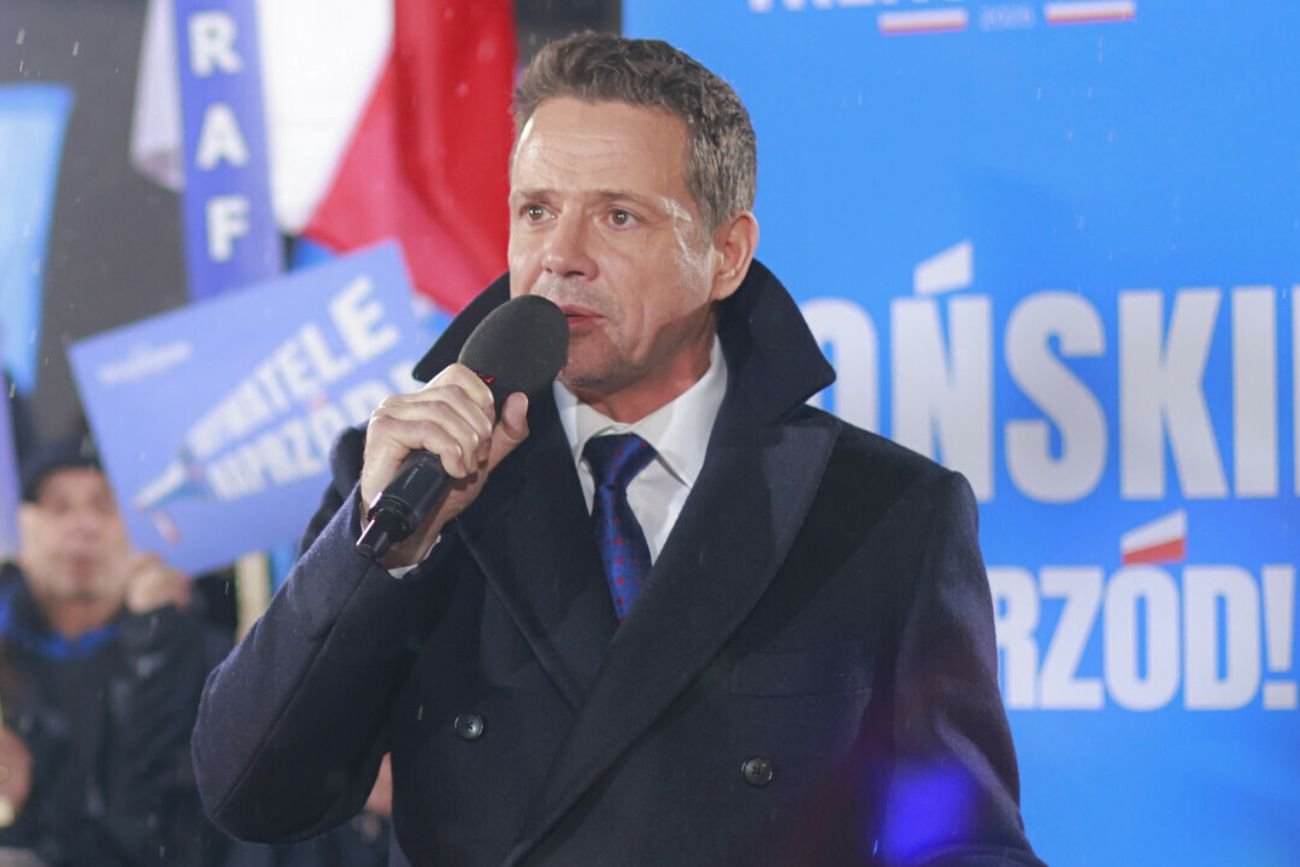 Trzaskowski o debacie w Końskich. "Pseudotelewizja, wrzaski i ustawione pytania". Trzaskowski komentuje debatę prezydencką w Końskich. "Trochę mi smutno".