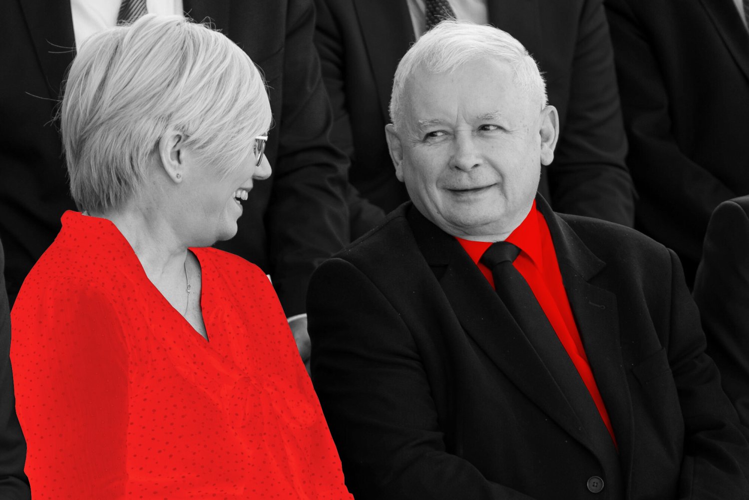Julia Przyłębska i Jarosław Kaczyński. On w 2016 roku publicznie zażyczył sobie zakazu aborcji embriopatologicznej, ona cztery lata później dostarczyła "wyrok".