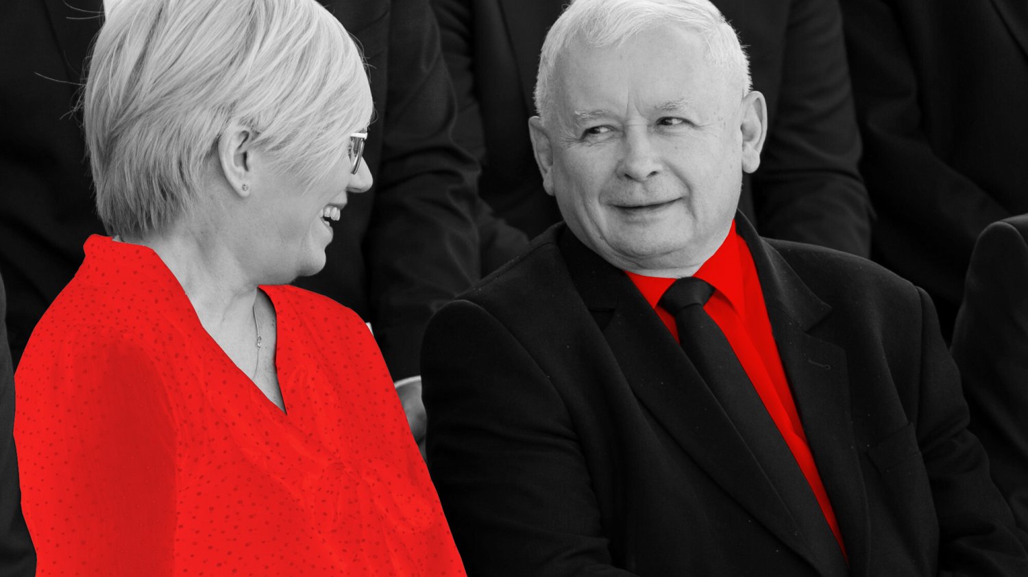 Julia Przyłębska i Jarosław Kaczyński. On w 2016 roku publicznie zażyczył sobie zakazu aborcji embriopatologicznej, ona cztery lata później dostarczyła "wyrok".