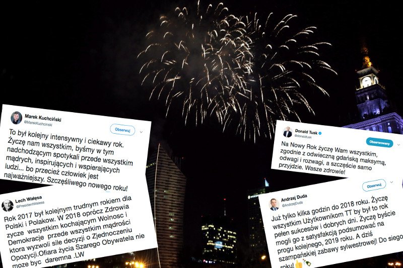 Życzenia na nowy rok przesyłają nam politycy.