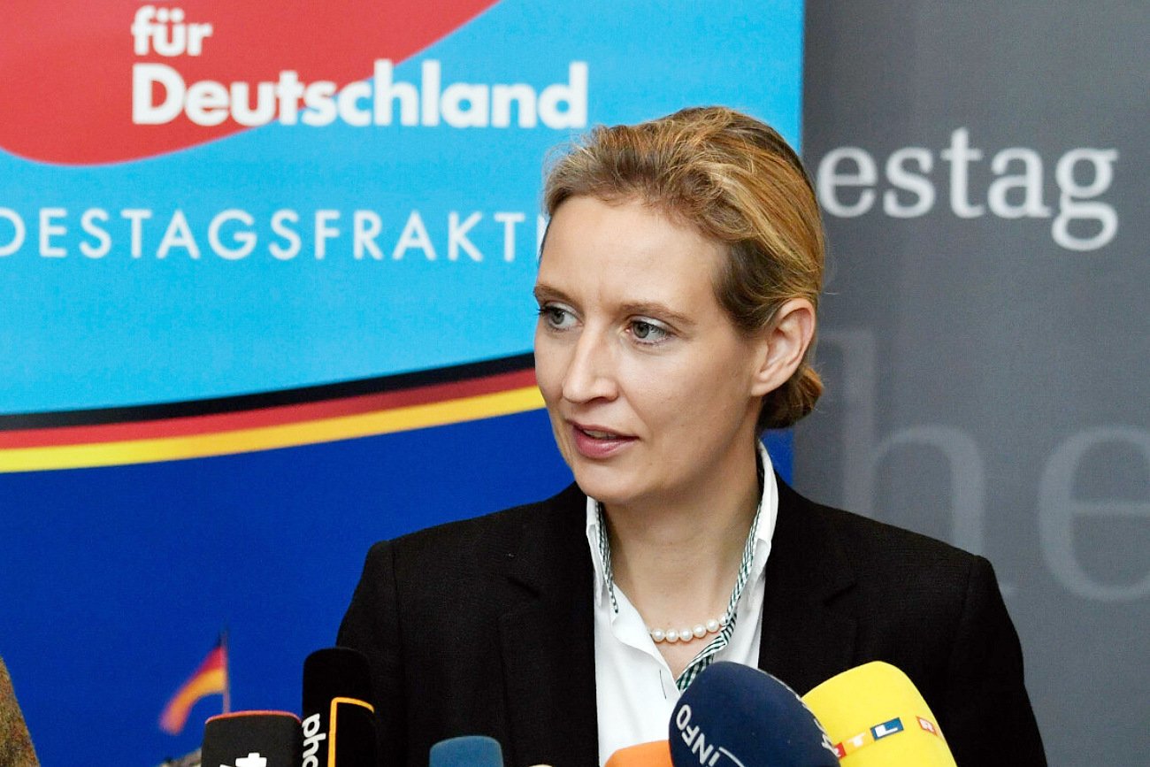 Alice Weidel, czyli współprzewodnicząca niemieckiej partii AfD.