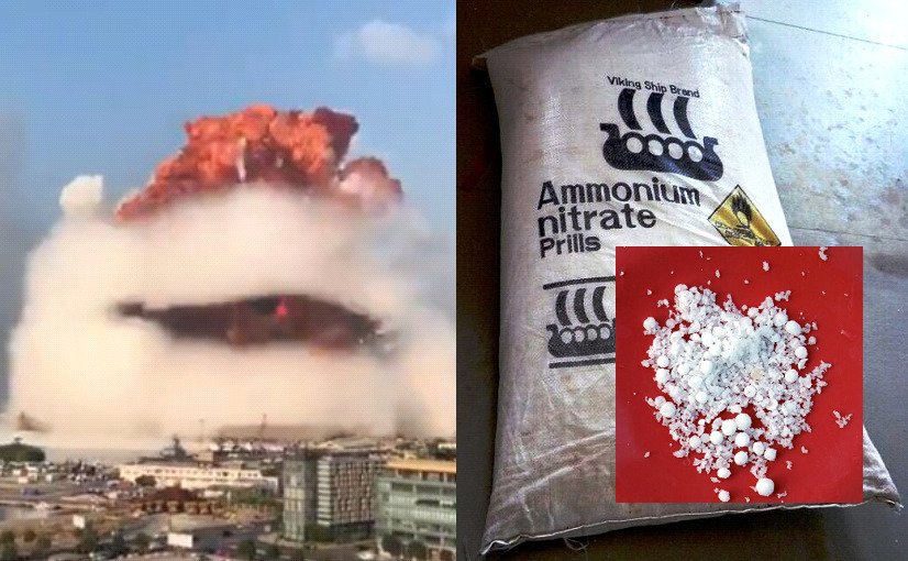 Saletra amonowa (azotan amonu)  – przyczyny eksplozji w stolicy Libanu, Bejrucie?