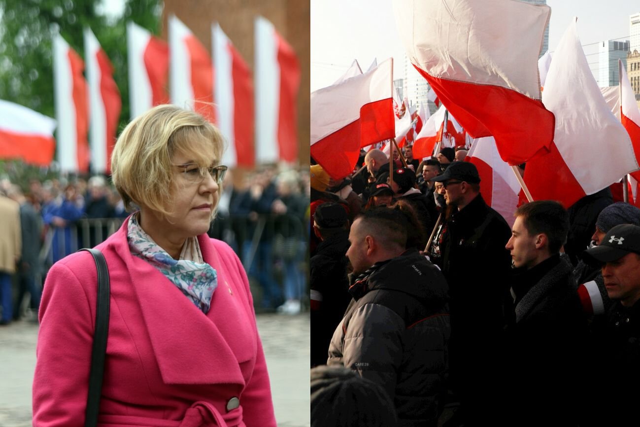 Barbara Nowak dziękuje Bąkiewiczowi za Marsz Niepodległości
