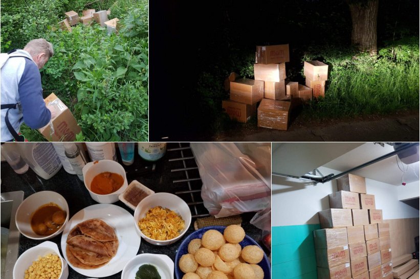 Natalia Bajak z ojcem znaleźli pudła ukryte w krzakach w chronionym lesie niedaleko puszczy Kampinoskiej