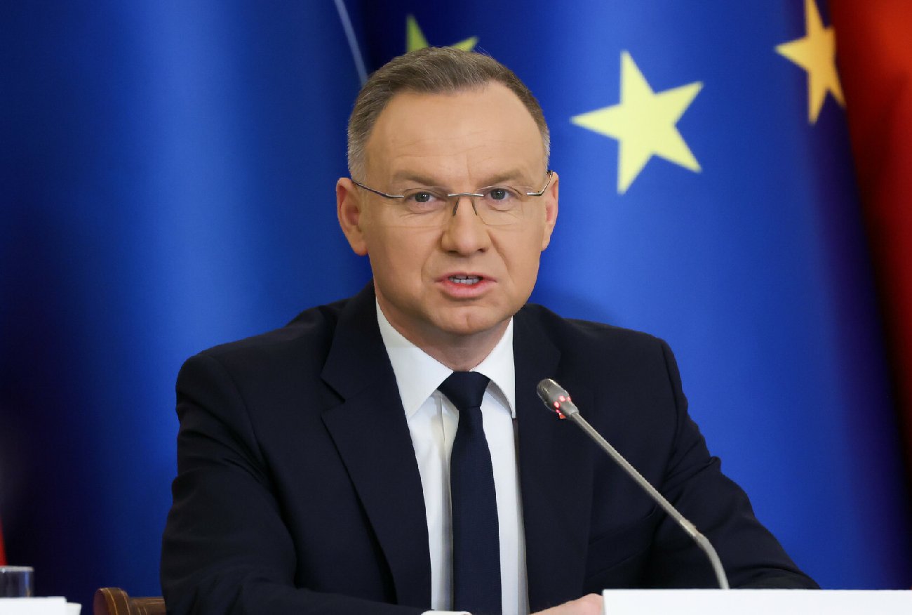 Andrzej Duda i Jens Stoltenberg w Brukseli.