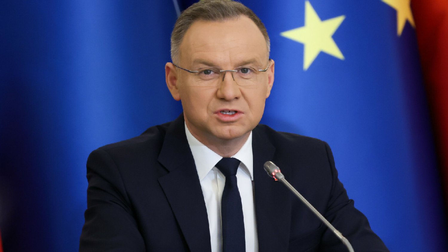Andrzej Duda i Jens Stoltenberg w Brukseli.
