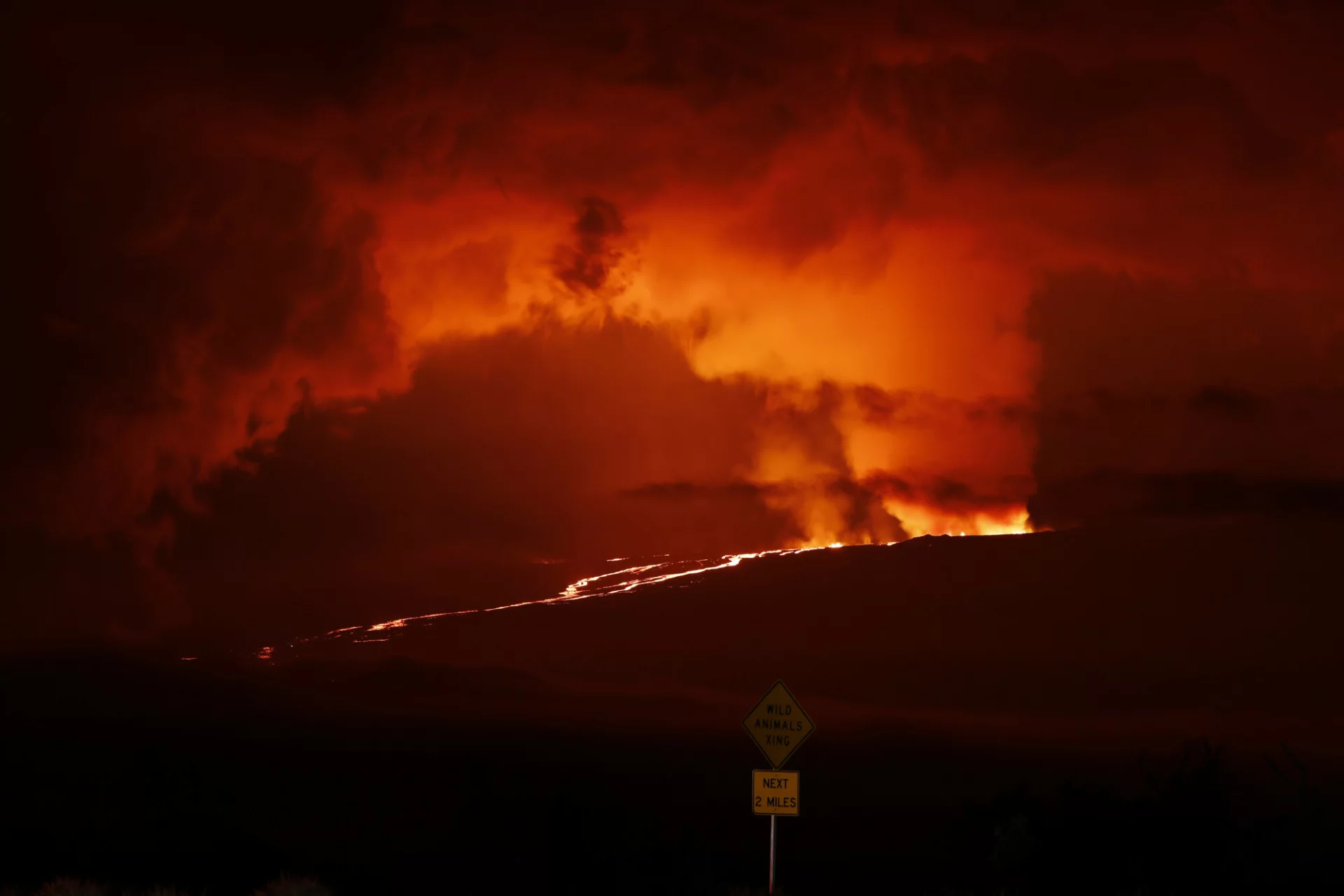 Erupcja Mauna Loa miała miejsce w nocy z niedzieli na poniedziałek.