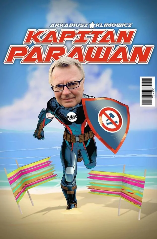 Burmistrz jako Kapitan Parawan.