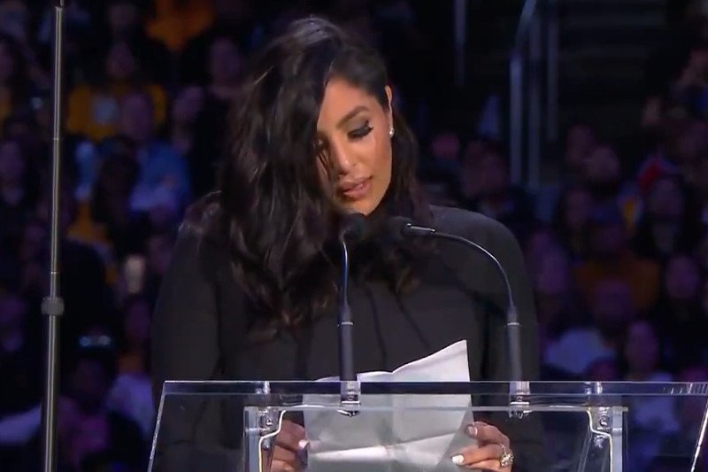 Vanessa Bryant pożegnała córkę Giannę i męża Kobe'ego.