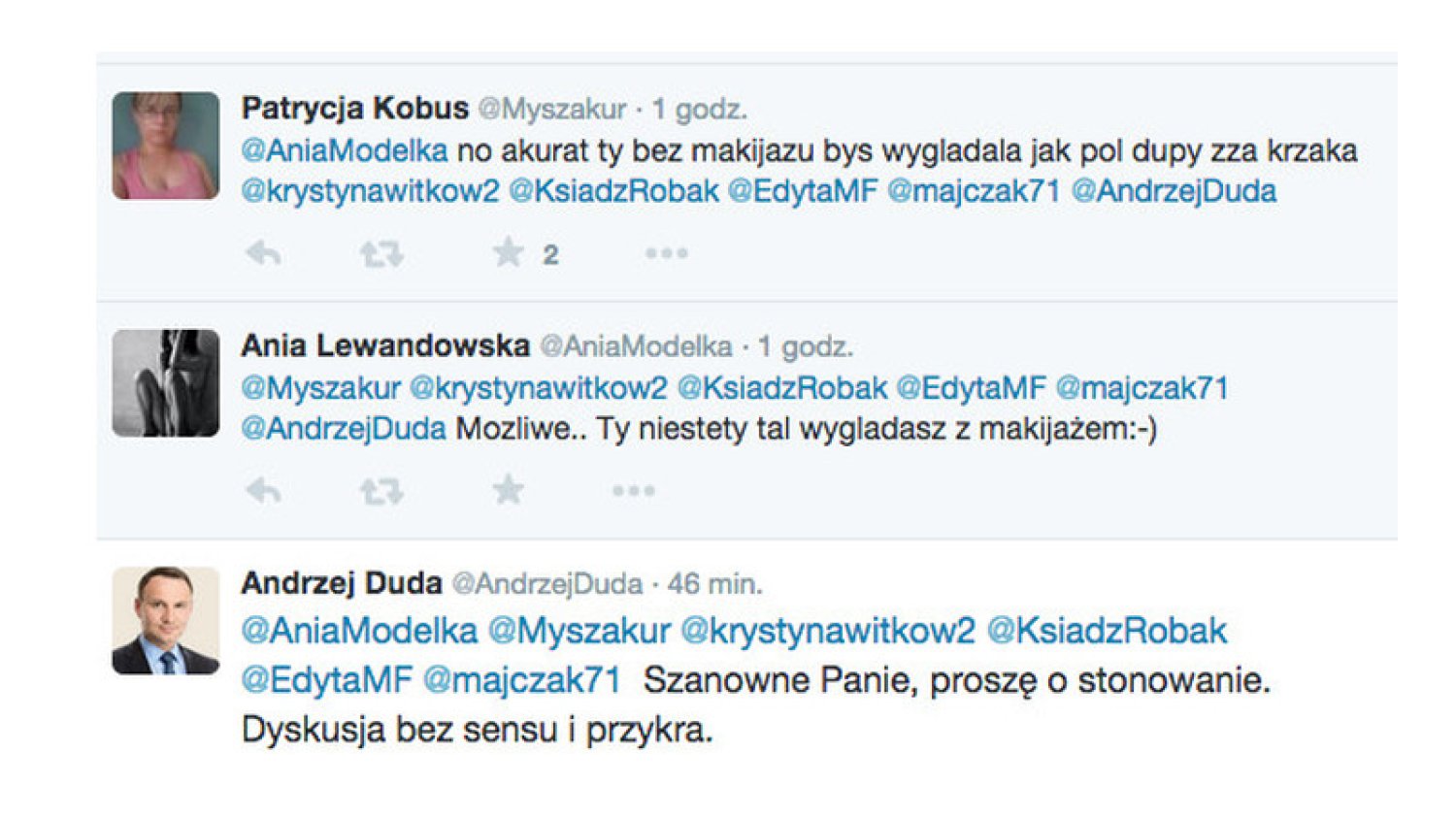 Duda nie zawsze był tak wyważony w swojej internetowej działalności.