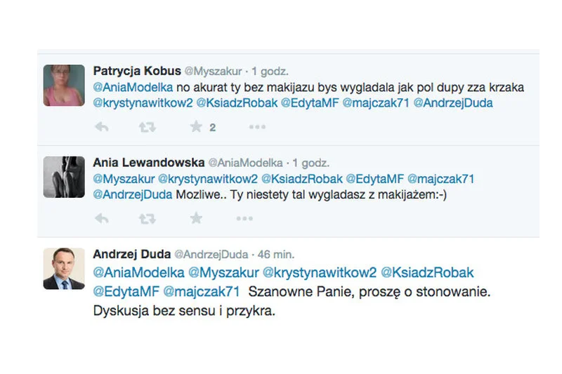 Duda nie zawsze był tak wyważony w swojej internetowej działalności.