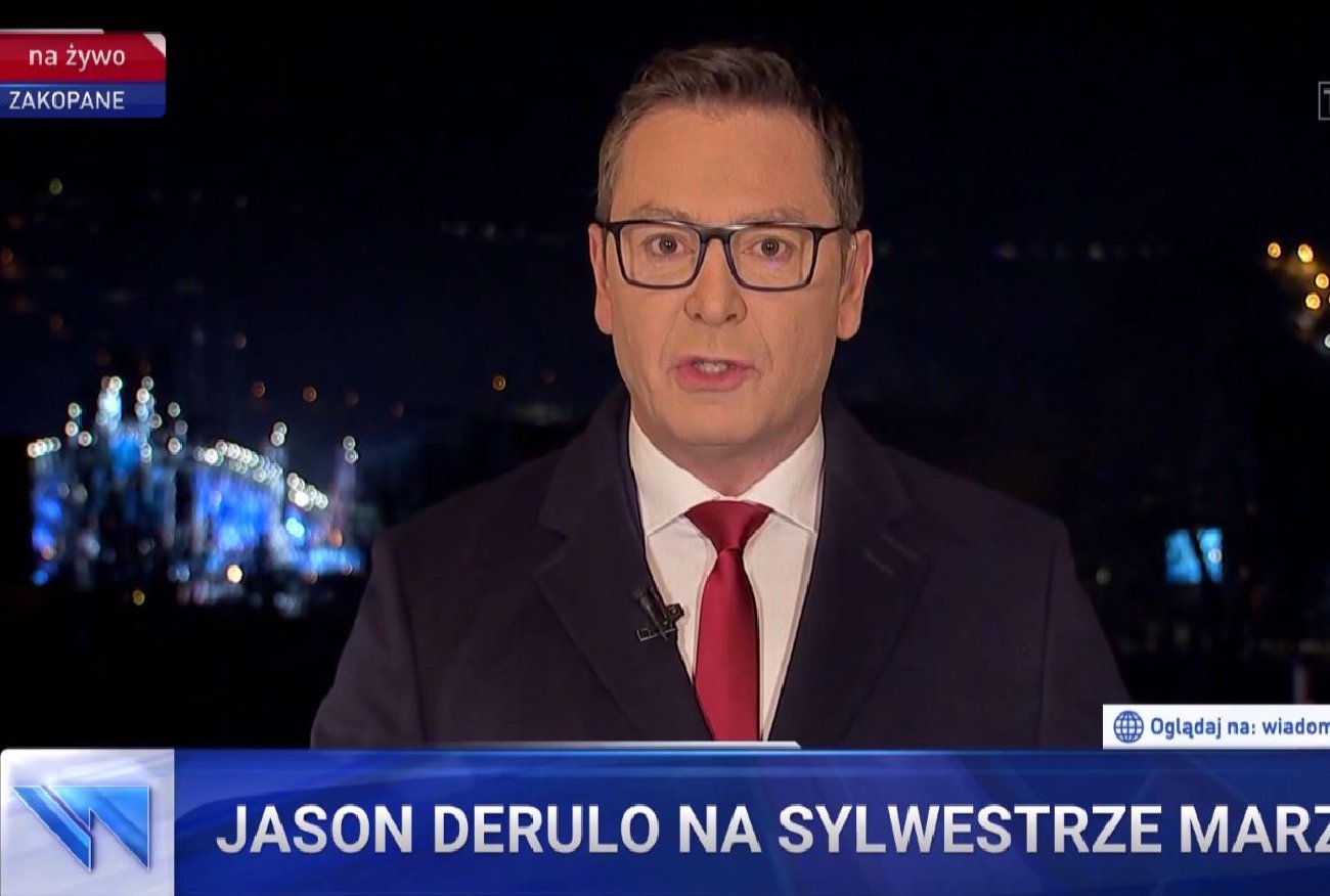"Wiadomości" TVP przez 18 minut mówiły o Sylwestrze marzeń