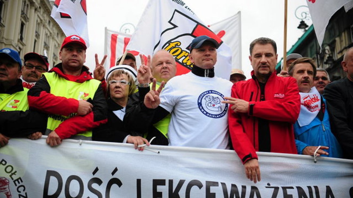 Związkowy protest na ulicach Warszawy. 18 kwietnia stolica po raz kolejny zostanie zablokowana.