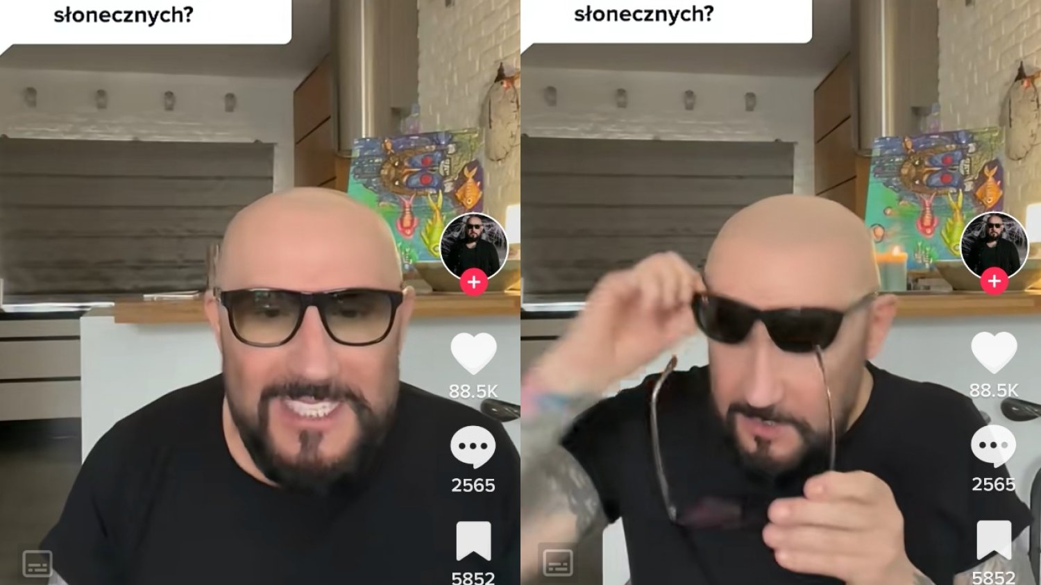 Grzegorz Skawiński pokazał się na TikToku bez okularów. Jak wygląda muzyk?