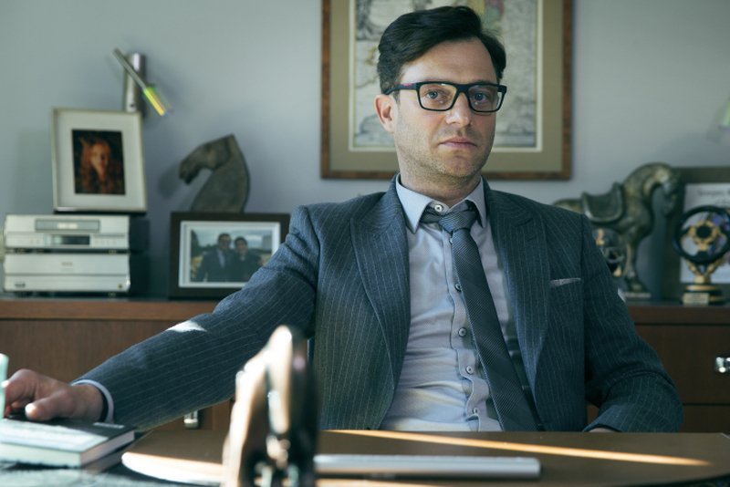 Grzegorz Damięcki na planie serialu "Belfer"