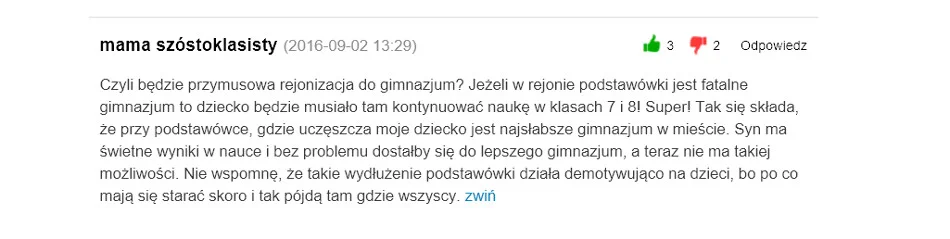 Opinia internautki