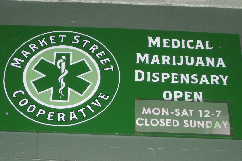 Punkt odbioru marihuany ze względów zdrowotnych. San Francisco, Kalifornia