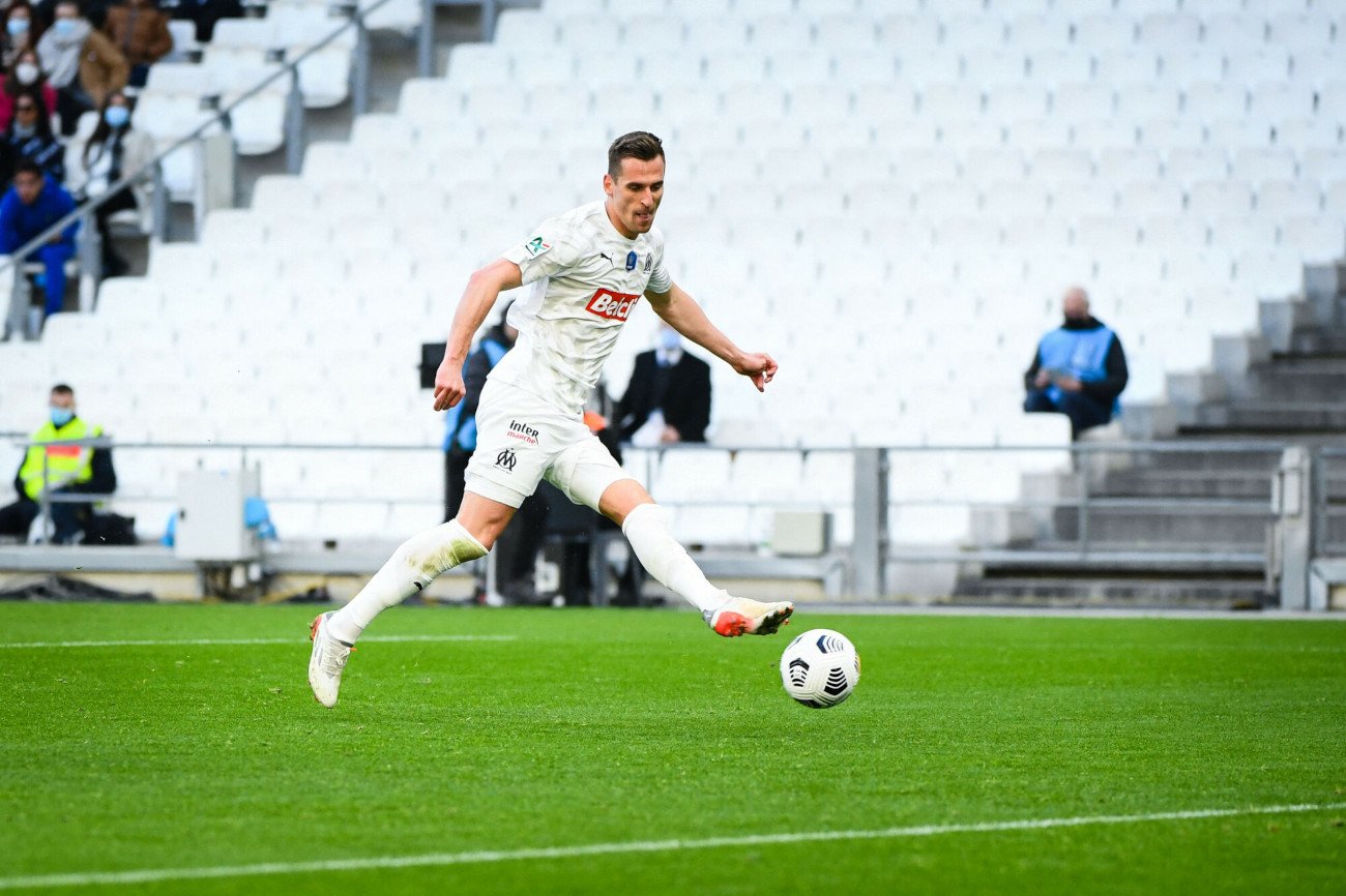 Arkadiusz Milik w niedzielnym meczu Pucharu Francji zdobył trzy gole. Polski napastnik był najjaśniejszą postacią drużyny.