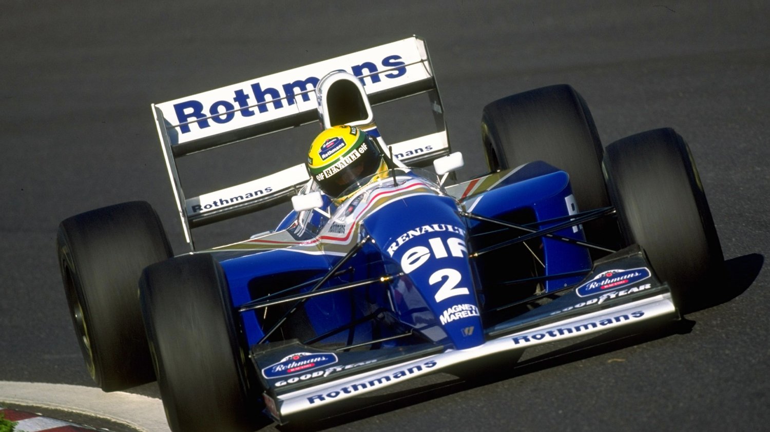Ayrton Senna za kierownicą bolidu Williams-Renault