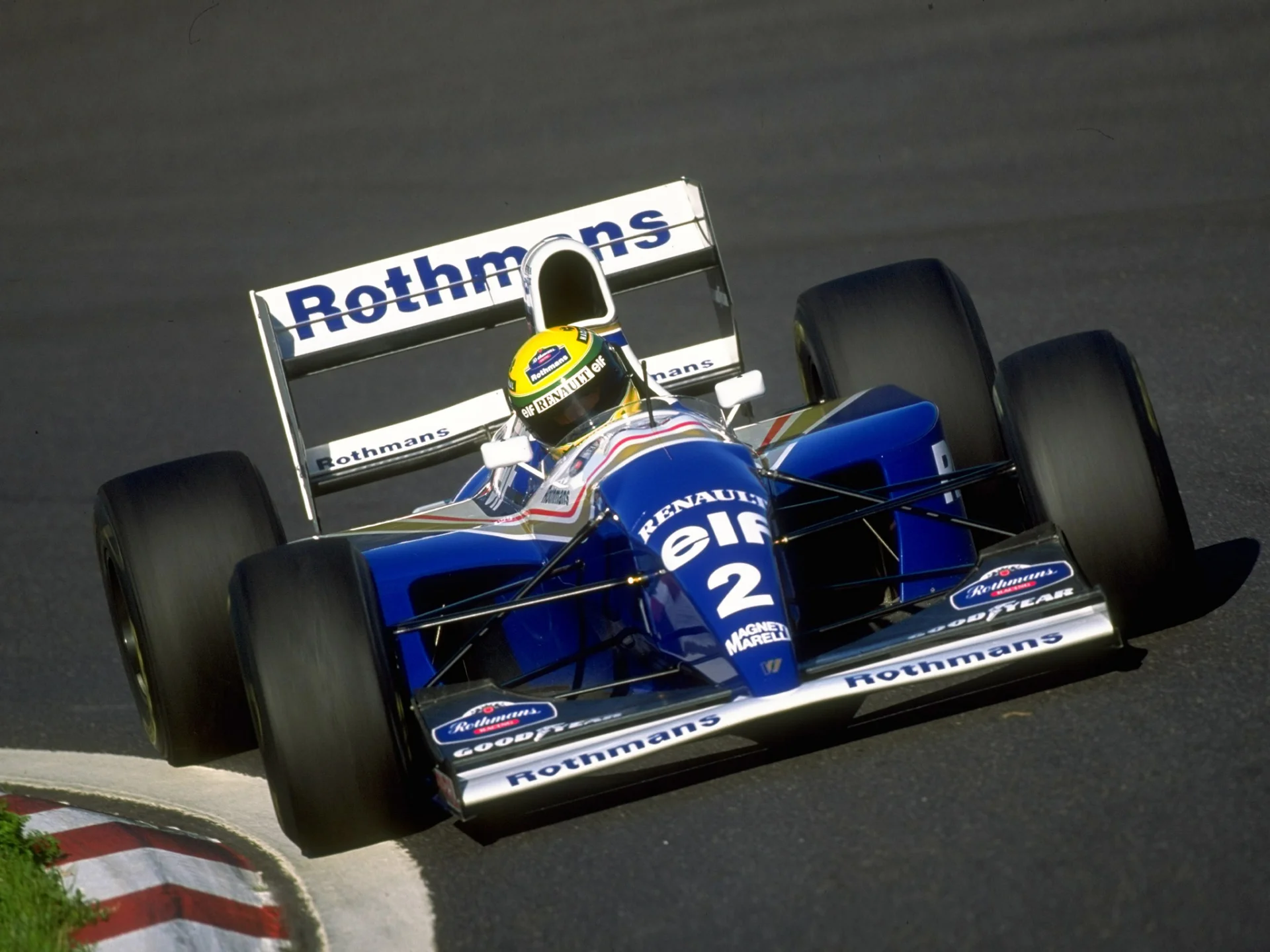 Ayrton Senna za kierownicą bolidu Williams-Renault