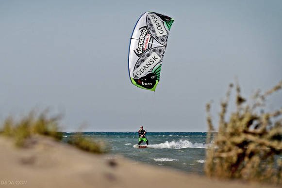 Jan Lisewski i jego kitesurfing.