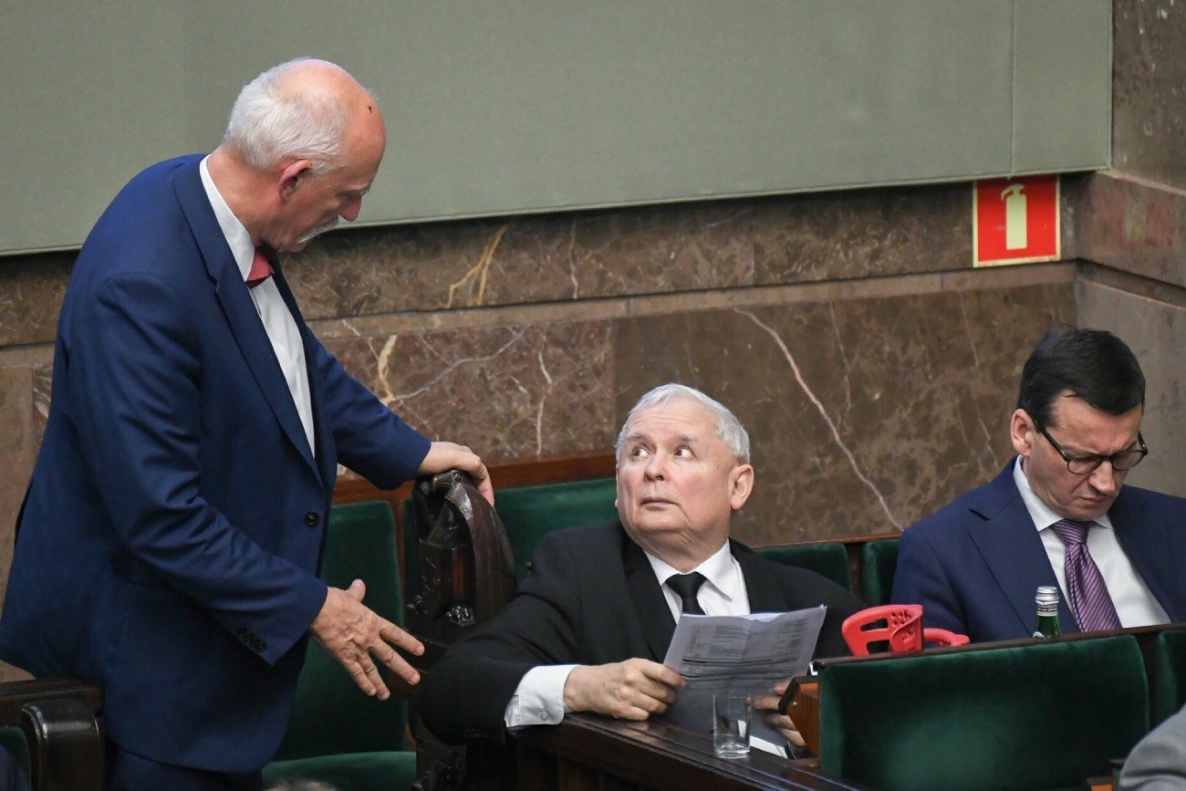 Janusz Korwin-Mikke, Jarosław Kaczyński, Mateusz Morawiecki
