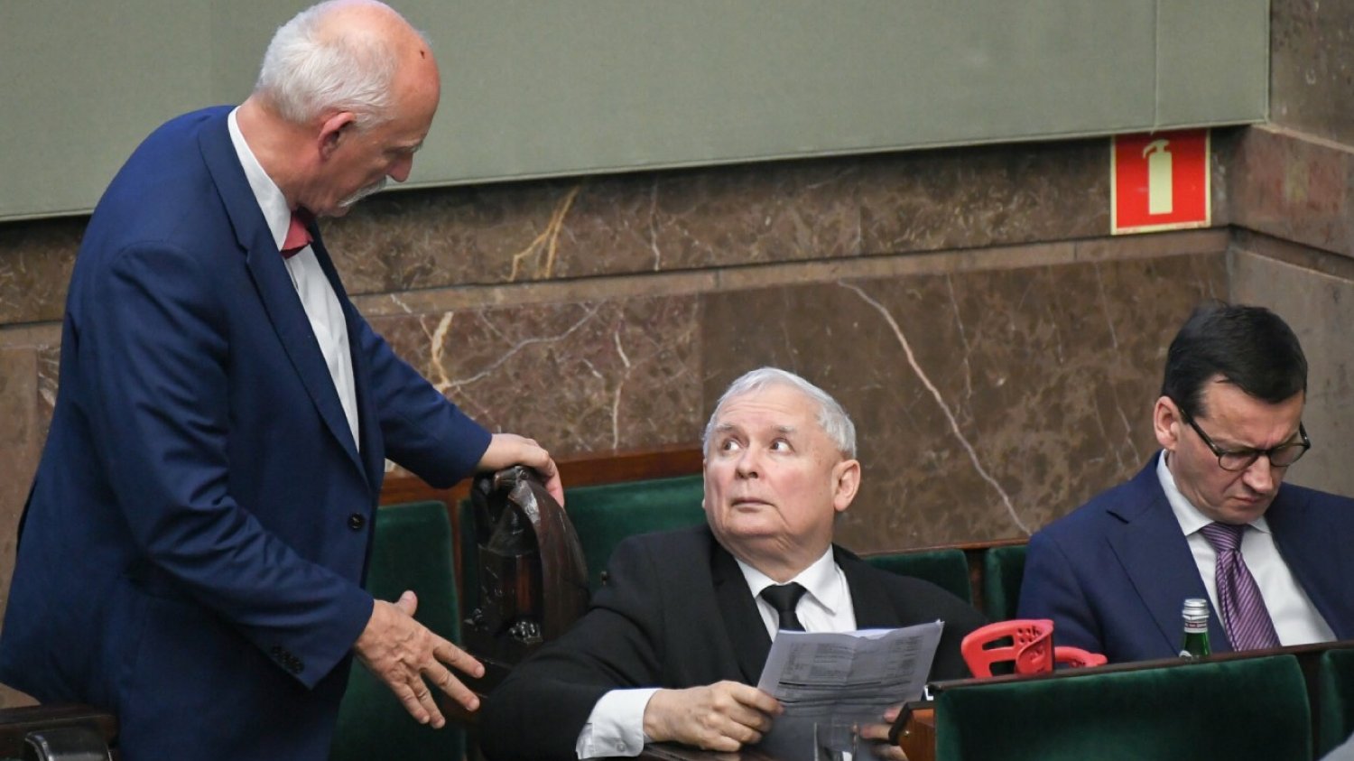 Janusz Korwin-Mikke, Jarosław Kaczyński, Mateusz Morawiecki