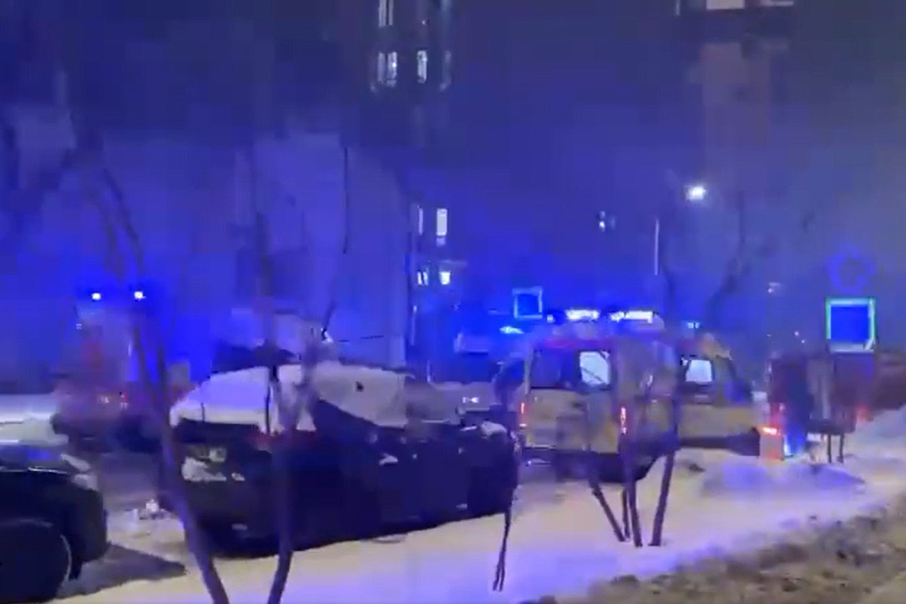 Pożar hotelu w Moskwie.