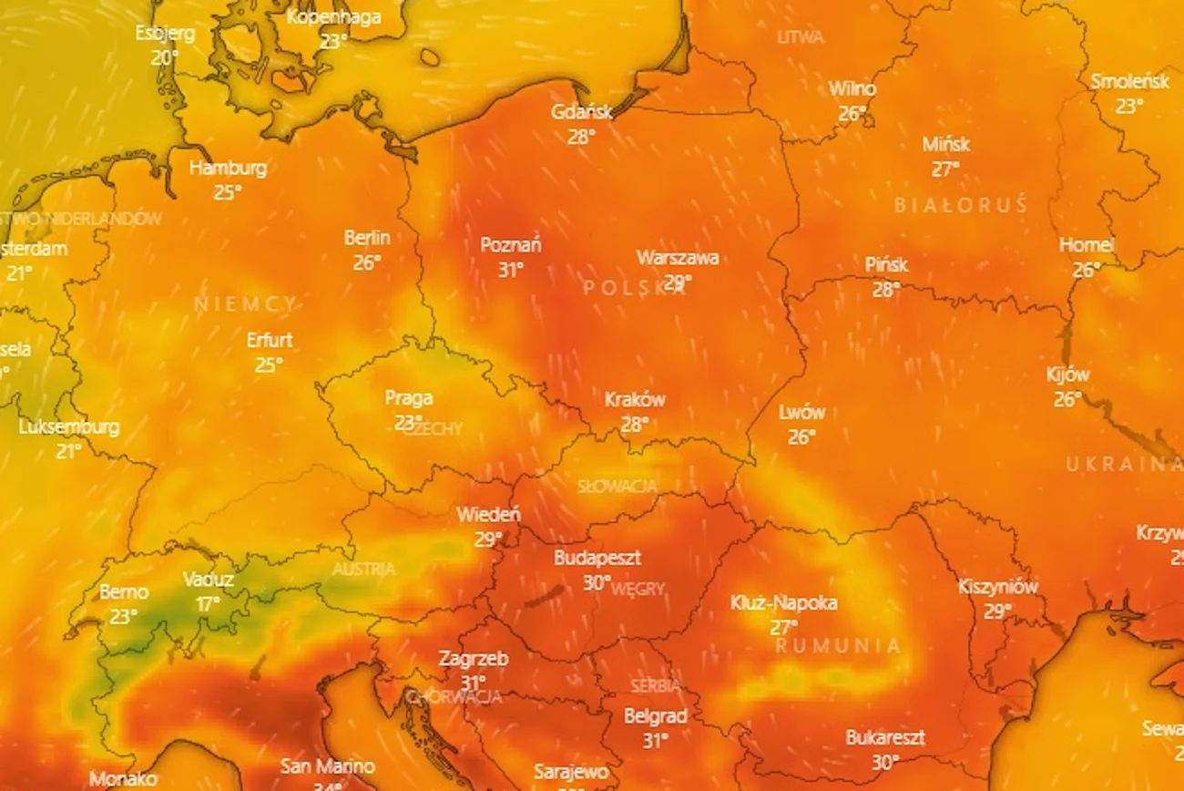 Do Polski nadciągają upały i burze.